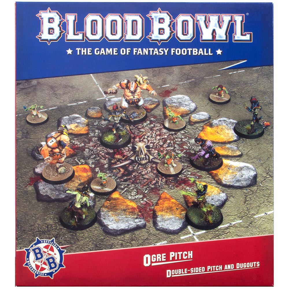 Blood Bowl Ogre Team Pitch and Dugouts Купить настольную игру в